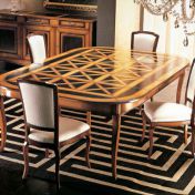 Овальный обеденный стол со стульями коллекции Du Barry