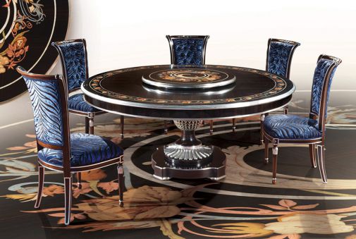 Необычный круглый стол со стульями коллекции Anniversary