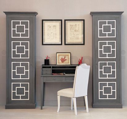 Композиция с письменным столом и разносторонними шкафами