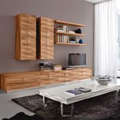 Модульная стенка из натурального ореха коллекции DIAMANTE
