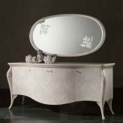 Овальное зеркало с 4-дверным комодом коллекции GEMMA