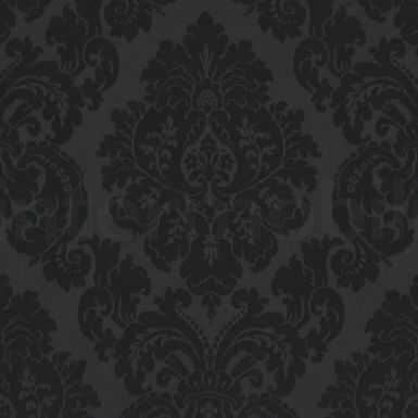 Albertine Damask - Jet