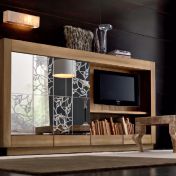 Стенка для гостиной зеркальная NEOS