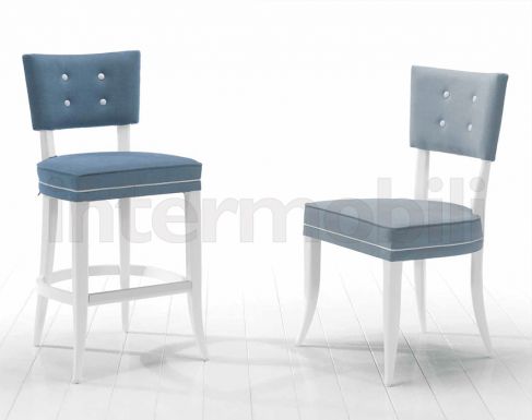 Барный табурет и традиционный стул коллекции CINQUANTA