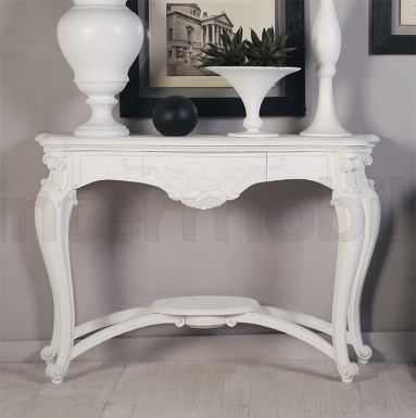 Белоснежная резная консоль Ginevra