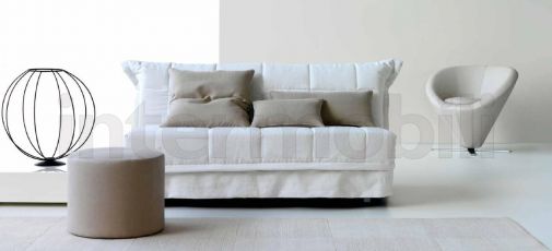 Белый диван без подлокотников