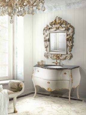 Белый гарнитур для ванной комнаты Angelo Capellini