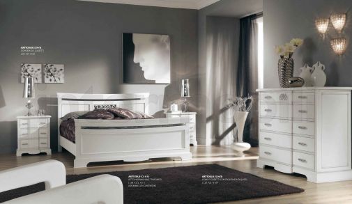 Белый гарнитур для спальни коллекции LALTRA NATTE