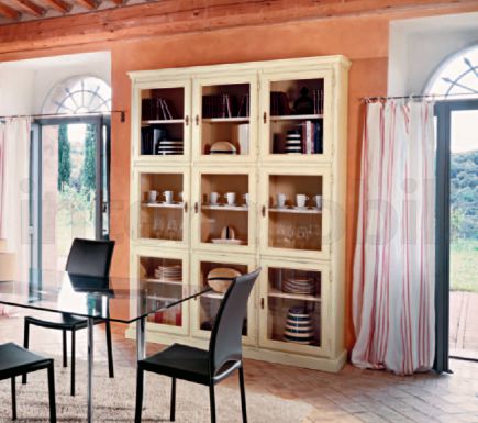 Бежевая стенка для гостиной из коллекции Glamour