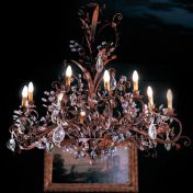 Богемная люстра из дорогого муранского стекла.