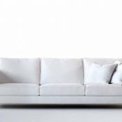 Большой белый диван