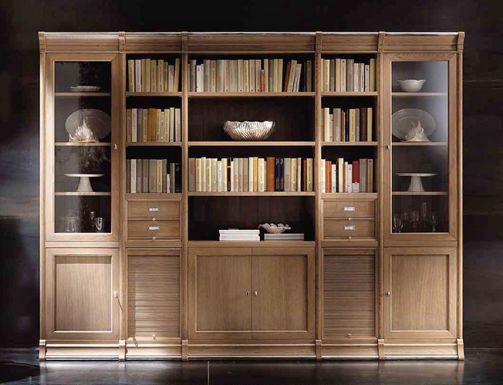 Большой книжный шкаф коллекции VICTORIA