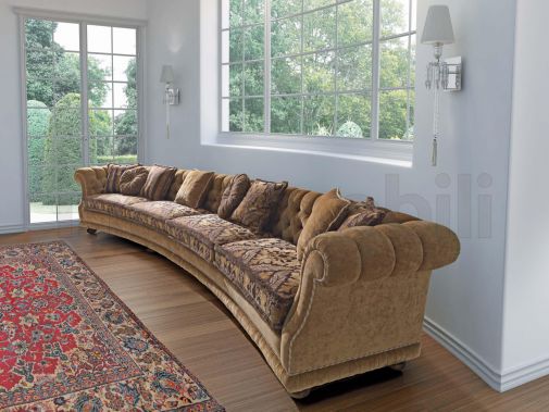 Большой круглый диван от Asnaghi