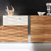 Сервант нестандартной формы коллекции DIAMANTE