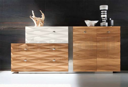 Сервант нестандартной формы коллекции DIAMANTE