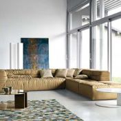 Диван Nuvola угловой с пуфом