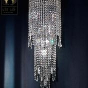 Бра из прозрачных подвесок-кристаллов