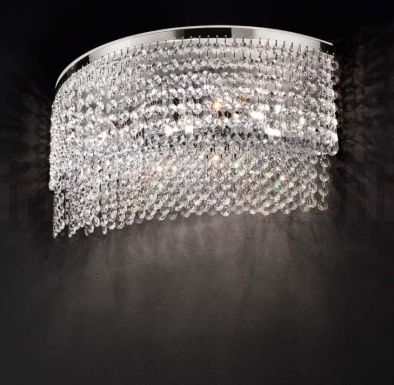 Бра из прозрачных кристаллов