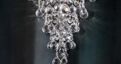 Бра с подвесками из прозрачных кристаллов