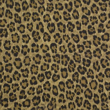 Caledonia Leopard Linen - Bamboo
