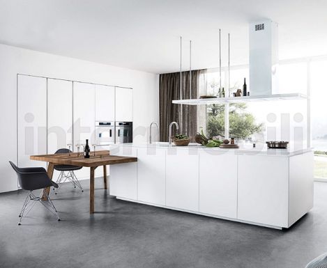 Кухня Cloe белый шелк