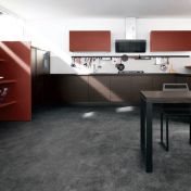 Кухня Meg рубиновая