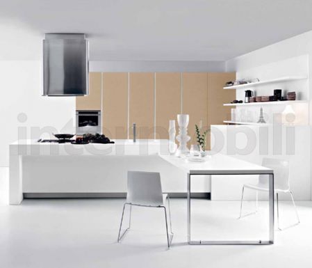 Кухня Ariel белый ясень