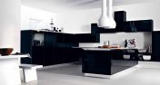 Кухня Ariel черно-белая