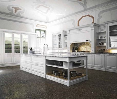 Кухня Elite белый шелк