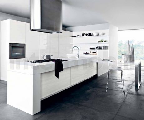 Кухня Frida белая сосна