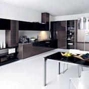 Кухня Frida сосна «черная лакировка»