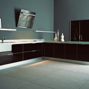 Кухня Luce черный глянец