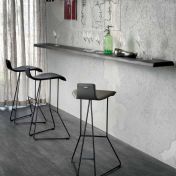 Черные барные стулья