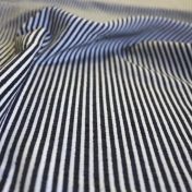 Ткань в черно-белую полоску от фабрики Fischbacher