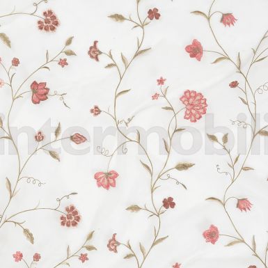 Climbing Floral Embroidered Organza