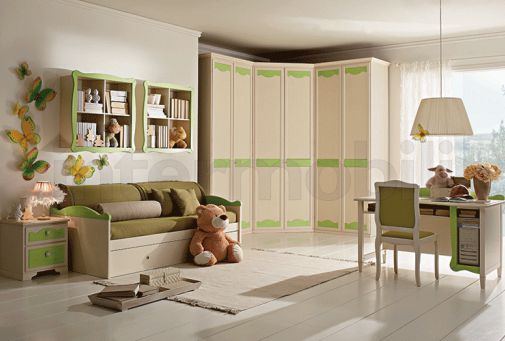 Детская комната в зеленой гамме коллекции Beverly