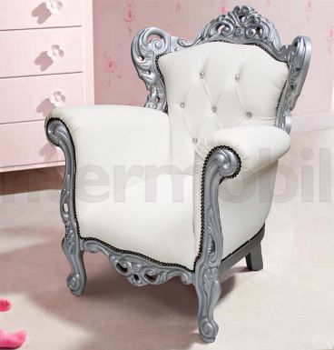 Детское кресло BABY с резным декором