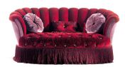 Диван гранатового цвета из коллекции Jumbo.