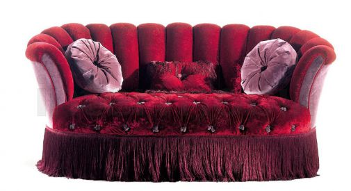 Диван гранатового цвета из коллекции Jumbo.