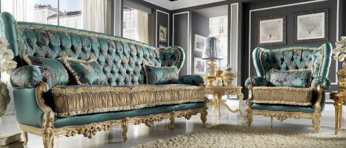 Диван и мягкое кресло для гостиной из коллекции Luxor