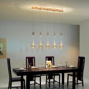 Длинная подвесная люстра