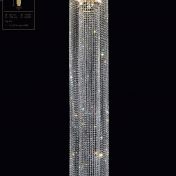 Длинный потолочный светильник с подвесками