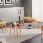 Две мягкие скамьи и пуф от Morello Gian Paolo.