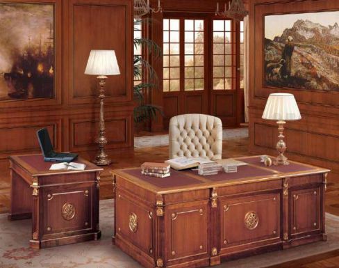 Элегатная мебель для рабочего кабинета Guarini