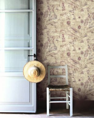 Фактурные светлые обои Ceylon.