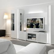 Функциональная стенка для гостиной комнаты