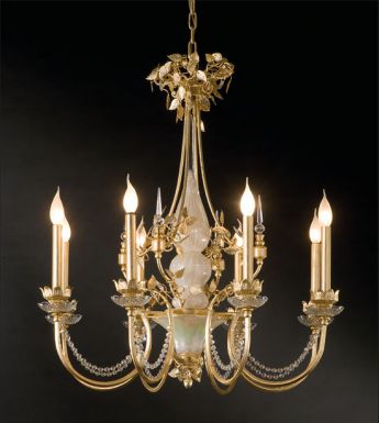 Подвесная люстра - канделябр на 8 ламп