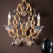 Бра ROSE VETRO с зеркальными розами