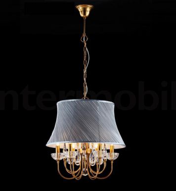 Люстра абажур с декором