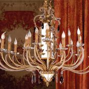 Подвесная люстра с зеркальным декором